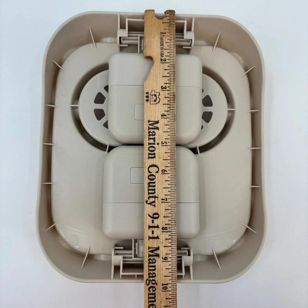 Hot Tub Tray Beige Dual Cup Holder Caddy with drain holes New Pool